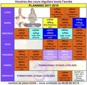 Shanti - planning 2017-2018
